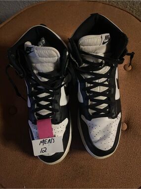 Nike Black and White High-Top Sneakers
